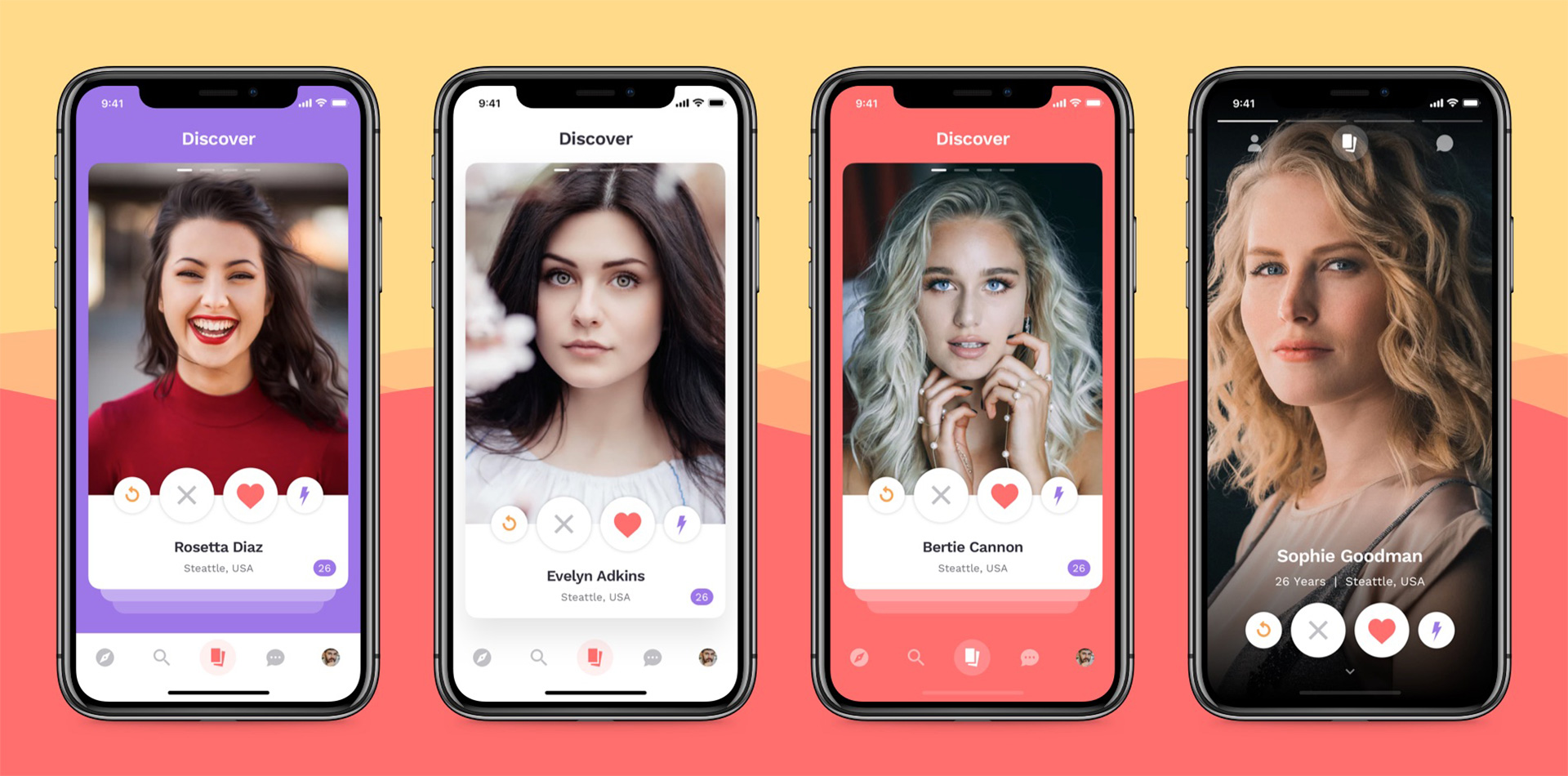 Design Conceptualization in an online dating app sparker