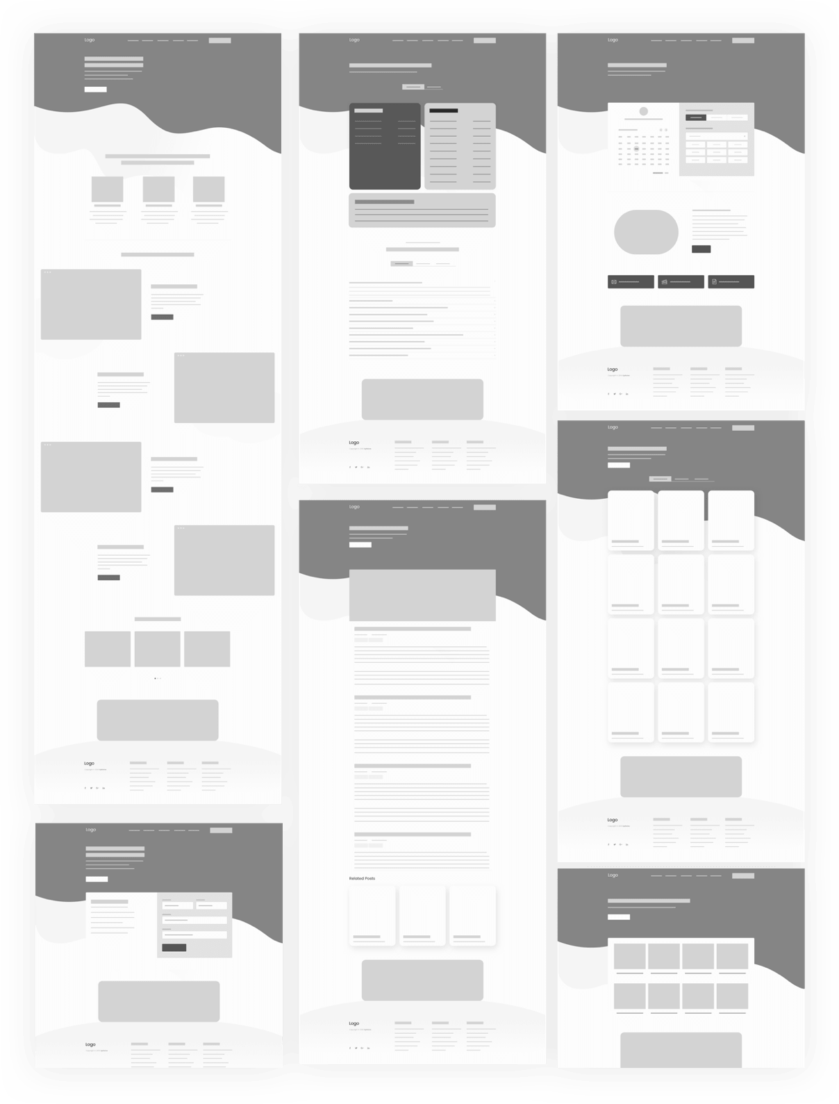 Upraise Website Wireframe